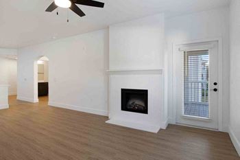 Fireplace in select homes
